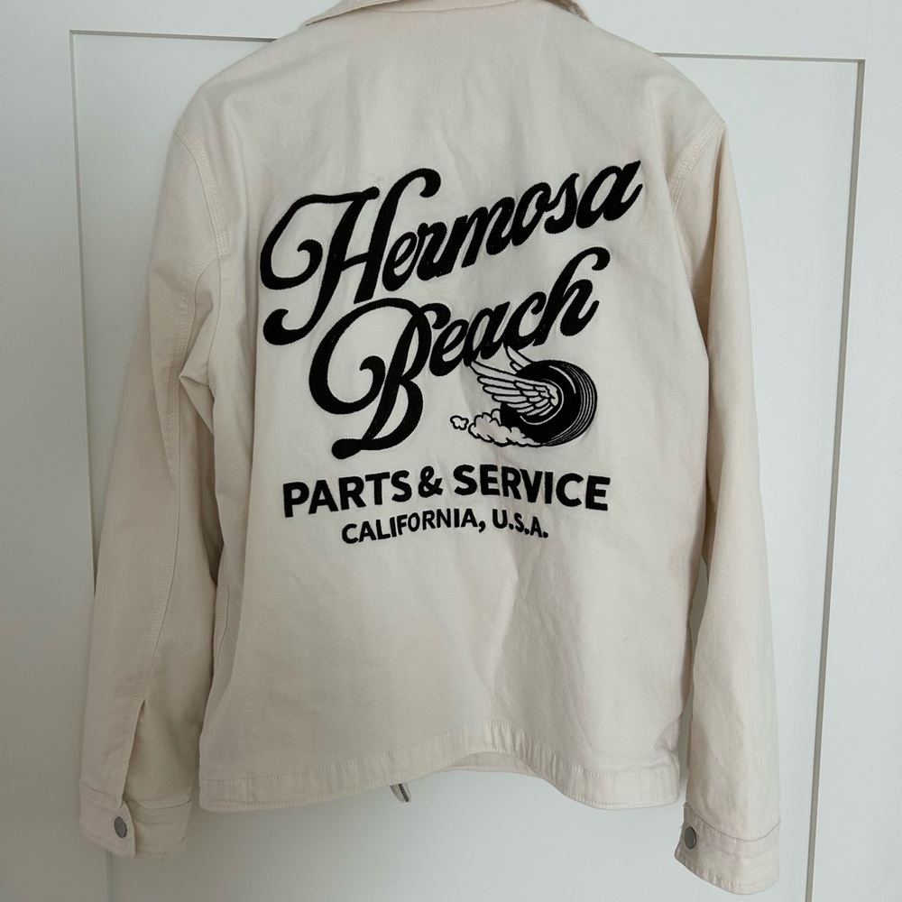 Hollister Beige Zip-Up Jacket - Picture 2 of 4